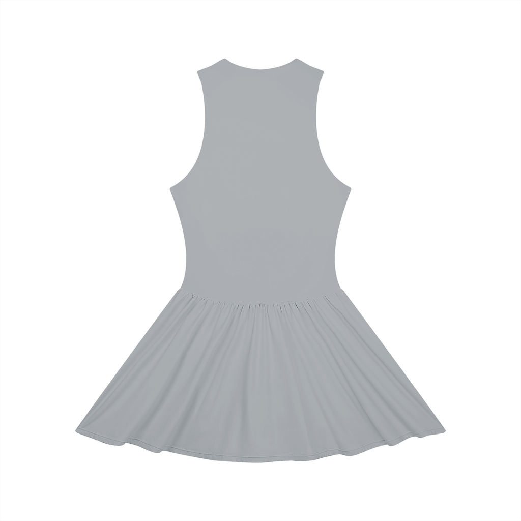 Women’s Ruched Sleeveless Full-Zip Dress