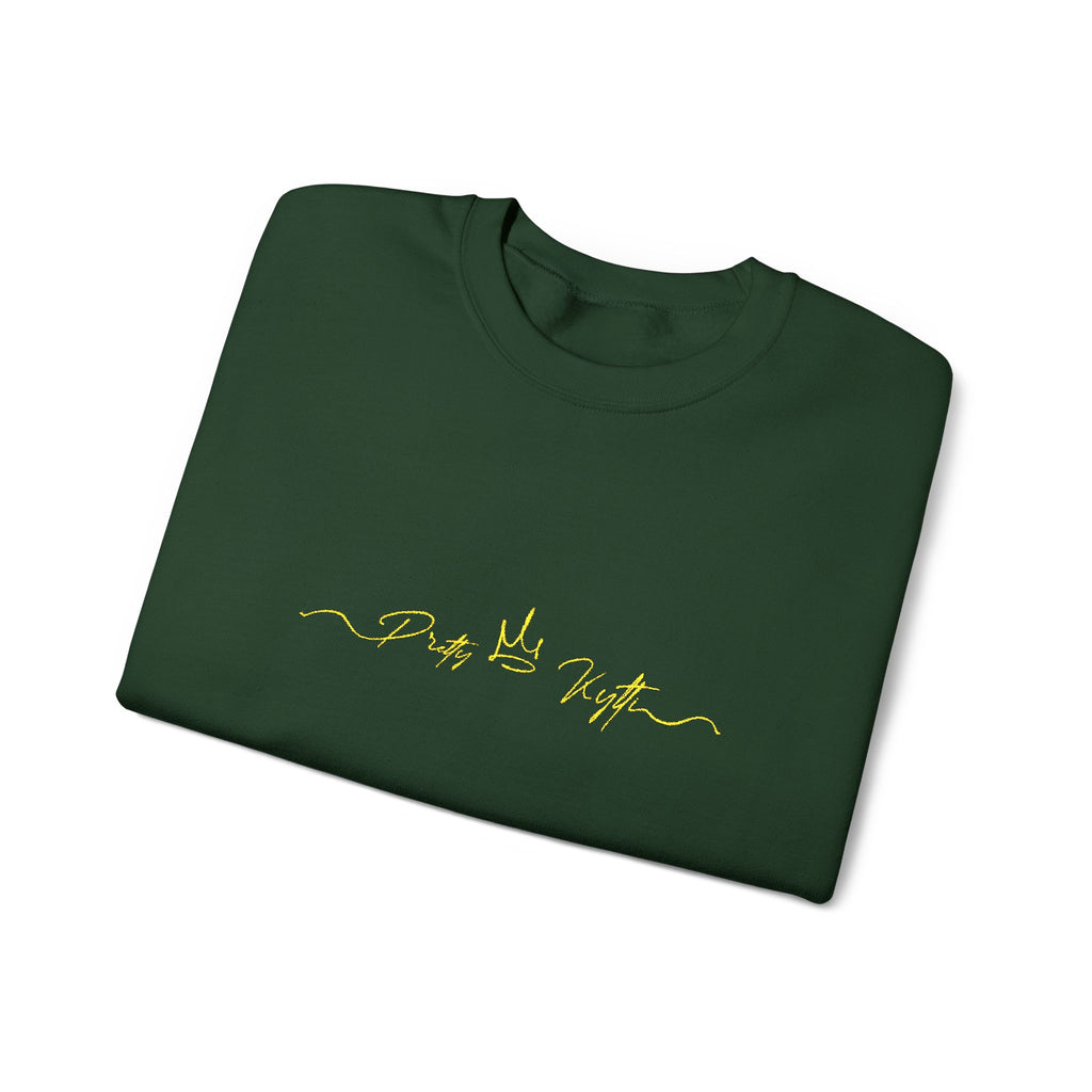 Pretty Kytti  Crewneck Sweatshirt with Gold Design | Cozy Layer for Every Season, Perfect Gift for Friends, Family & Celebrations