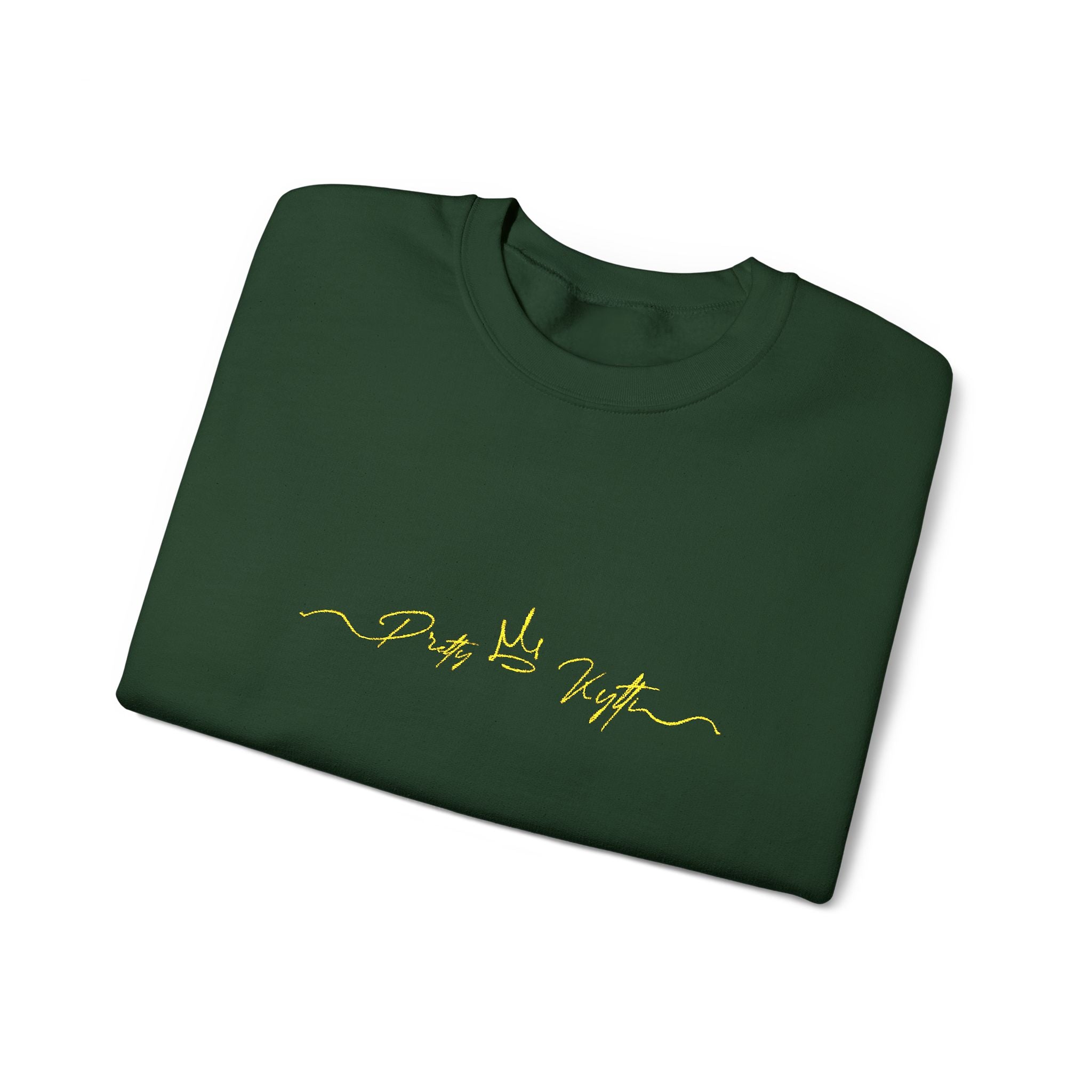 Pretty Kytti  Crewneck Sweatshirt with Gold Design | Cozy Layer for Every Season, Perfect Gift for Friends, Family & Celebrations