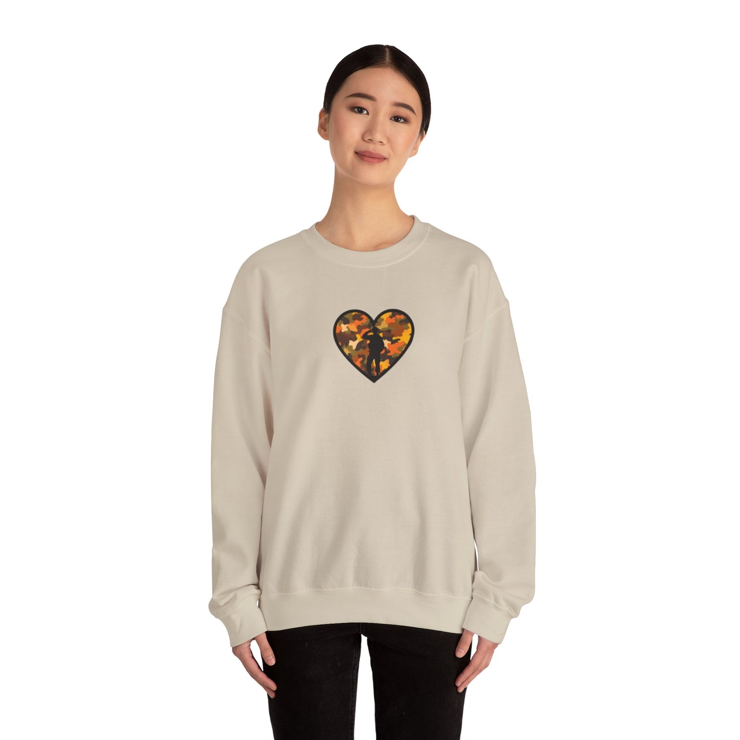 Camo Heart Army Wife Sweatshirt, Cozy Gift for Military Spouses, Unisex Crewneck for Comfort, Perfect for Casual Outings, Army Family [...]