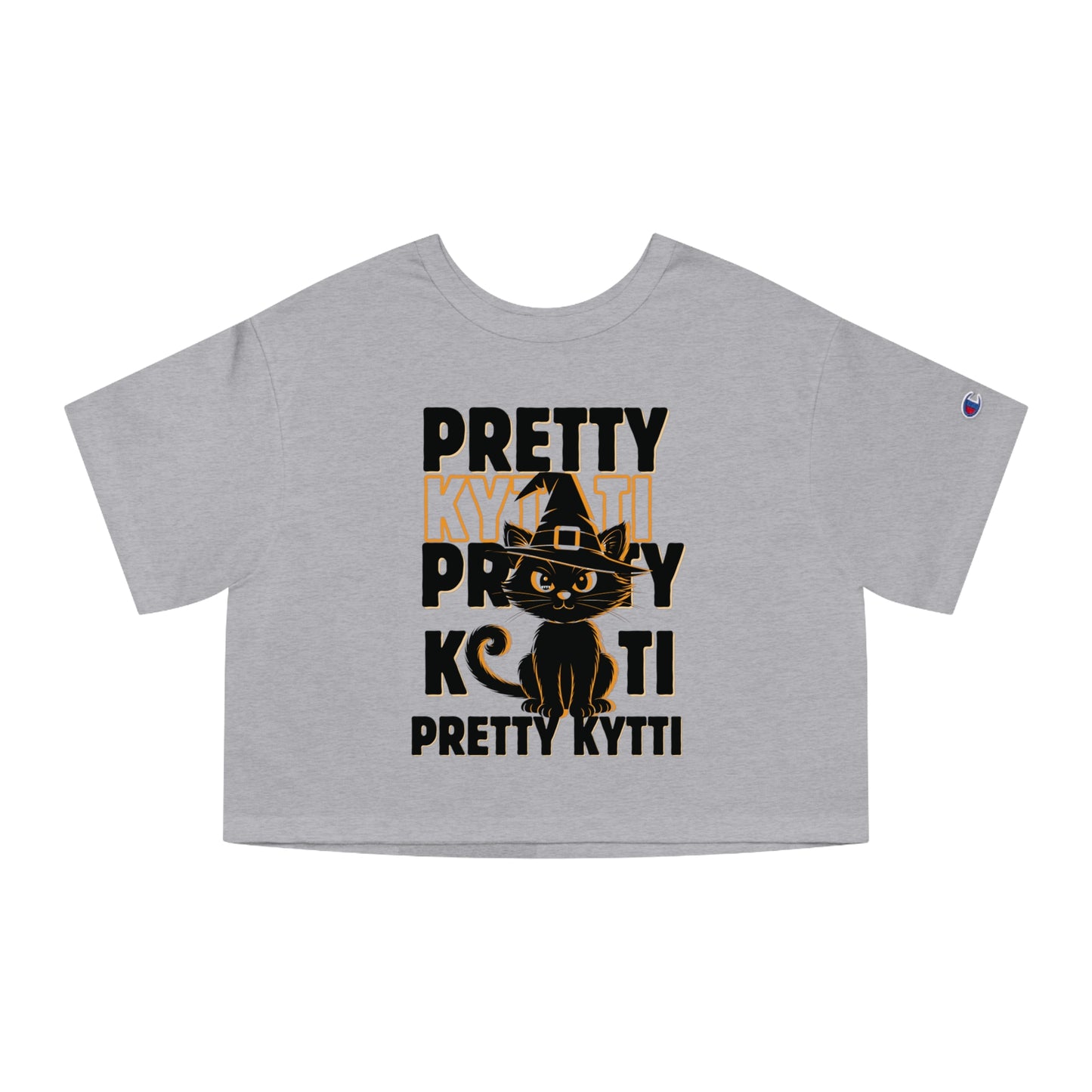 Halloween Cat Cropped T-Shirt, Spooky Outfit, Women's Halloween Apparel, Witchy Vibe Top, Perfect for Fall Celebrations, Gift for [...] LIMITED EDITION CAT CUTE