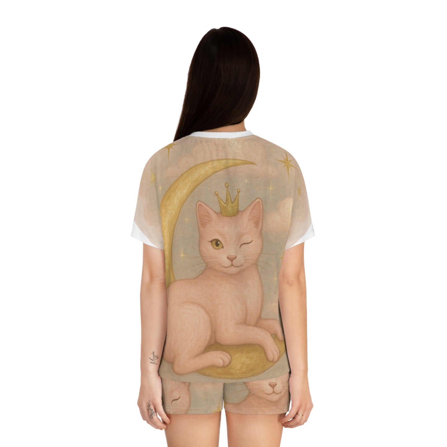 Cute Cat Pajama Set for Dreamy Nights, Cozy Sleepwear, Kitty Nightwear, Fun Loungewear, Ideal for Cat Lovers, Gift for Her