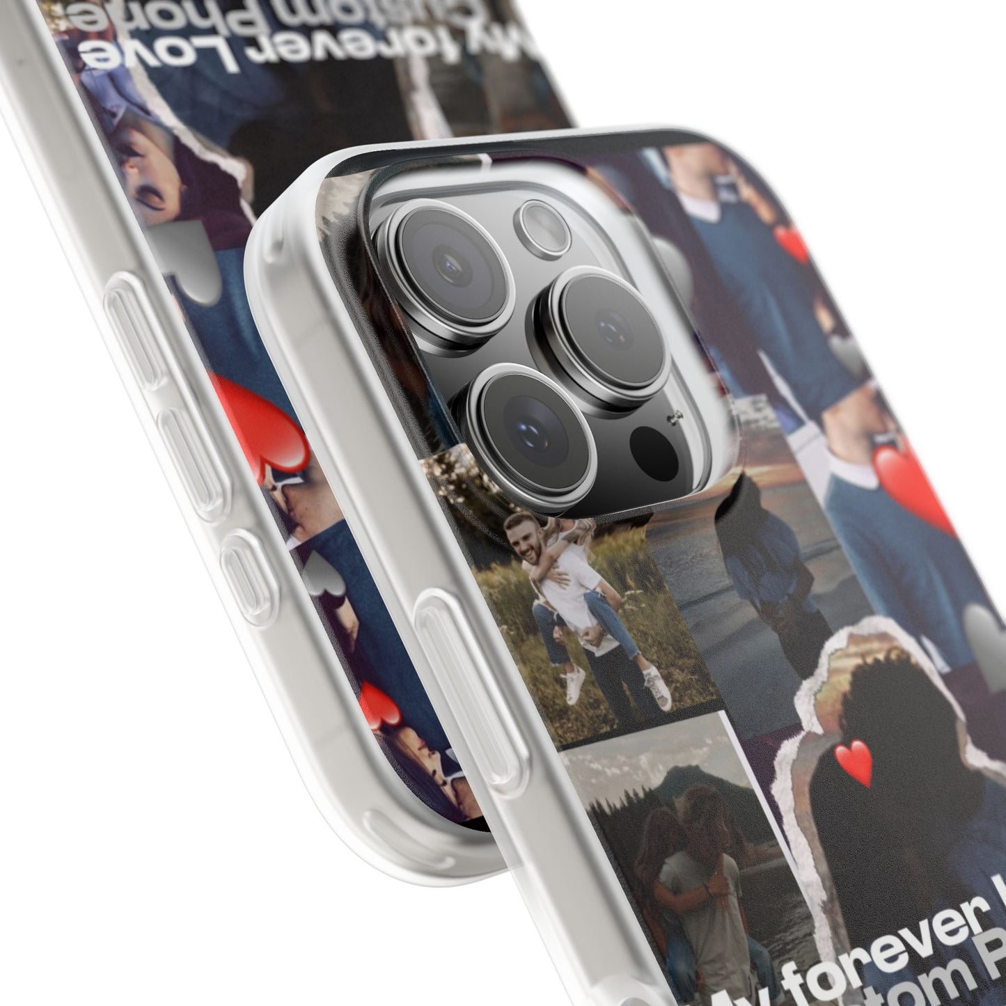 Custom Photo Flexi Case, Personalized Phone Cover, Romantic Gift for Couples, Unique Love Cases, Heartfelt Custom Designs