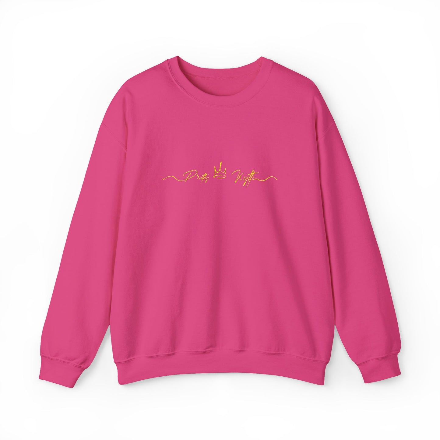 Sleek Black Unisex Crewneck Sweatshirt with Gold Design | Cozy Layer for Every Season, Perfect Gift for Friends, Family & Celebrations