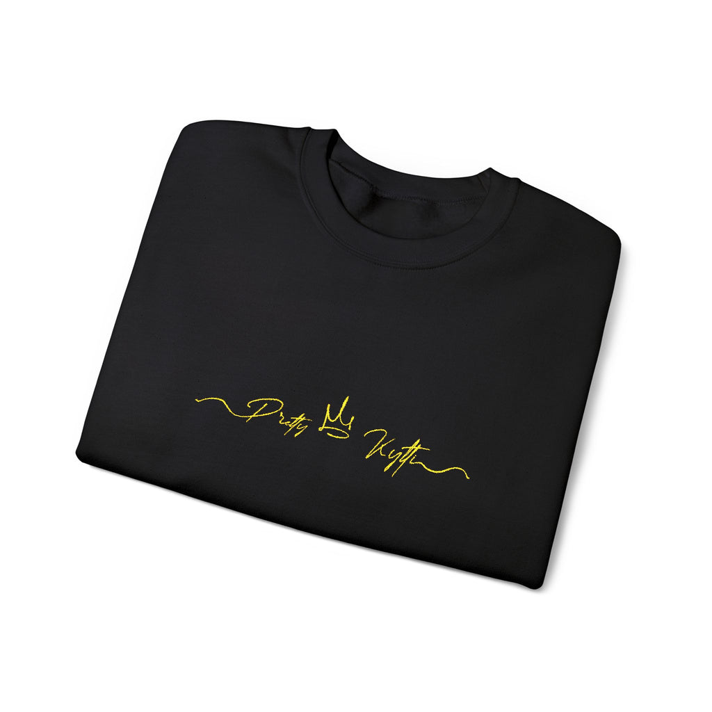 Pretty Kytti  Classic Crewneck Sweatshirt with Gold Design | Cozy Layer for Every Season, Perfect Gift for Friends, Family & Celebrations