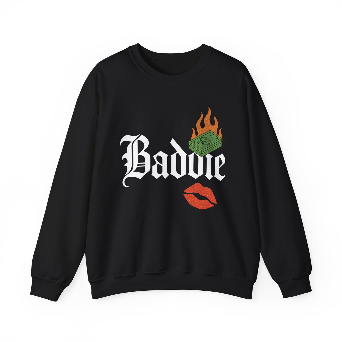 Baddie Crewneck Sweatshirt - Trendy Unisex Sweatshirt for Fashion Lovers, Casual Wear, Gifts, Street Style, Cozy Comfort
