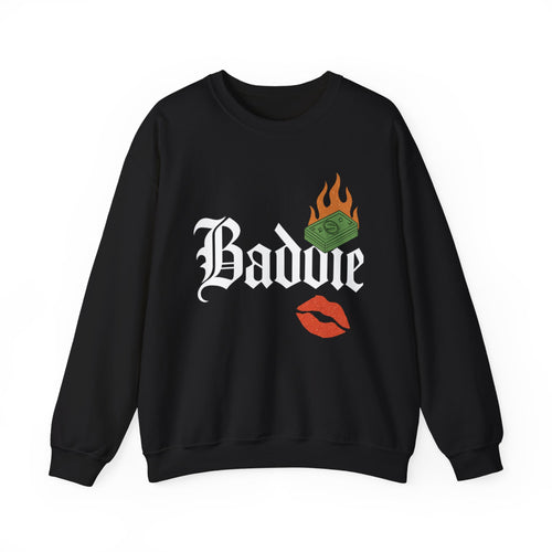 Baddie Crewneck Sweatshirt - Trendy Unisex Sweatshirt for Fashion Lovers, Casual Wear, Gifts, Street Style, Cozy Comfort