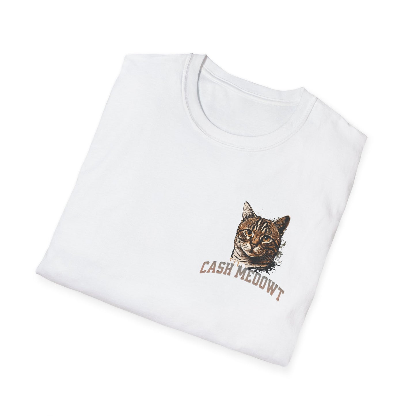 Cool Cat Millionaire Unisex Softstyle T-Shirt | Casual Wear, Gift for Cat Lovers, Birthday Tee, Animal Lover Shirt, Everyday Comfort
