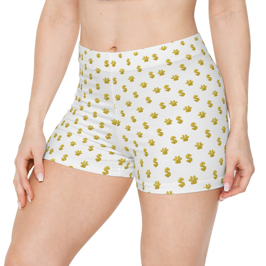 Trendy Women's Shorts with Money Print - Fun Summer Bottoms for Casual Wear, Beach Days, Gifts for Her, Fashion Statement