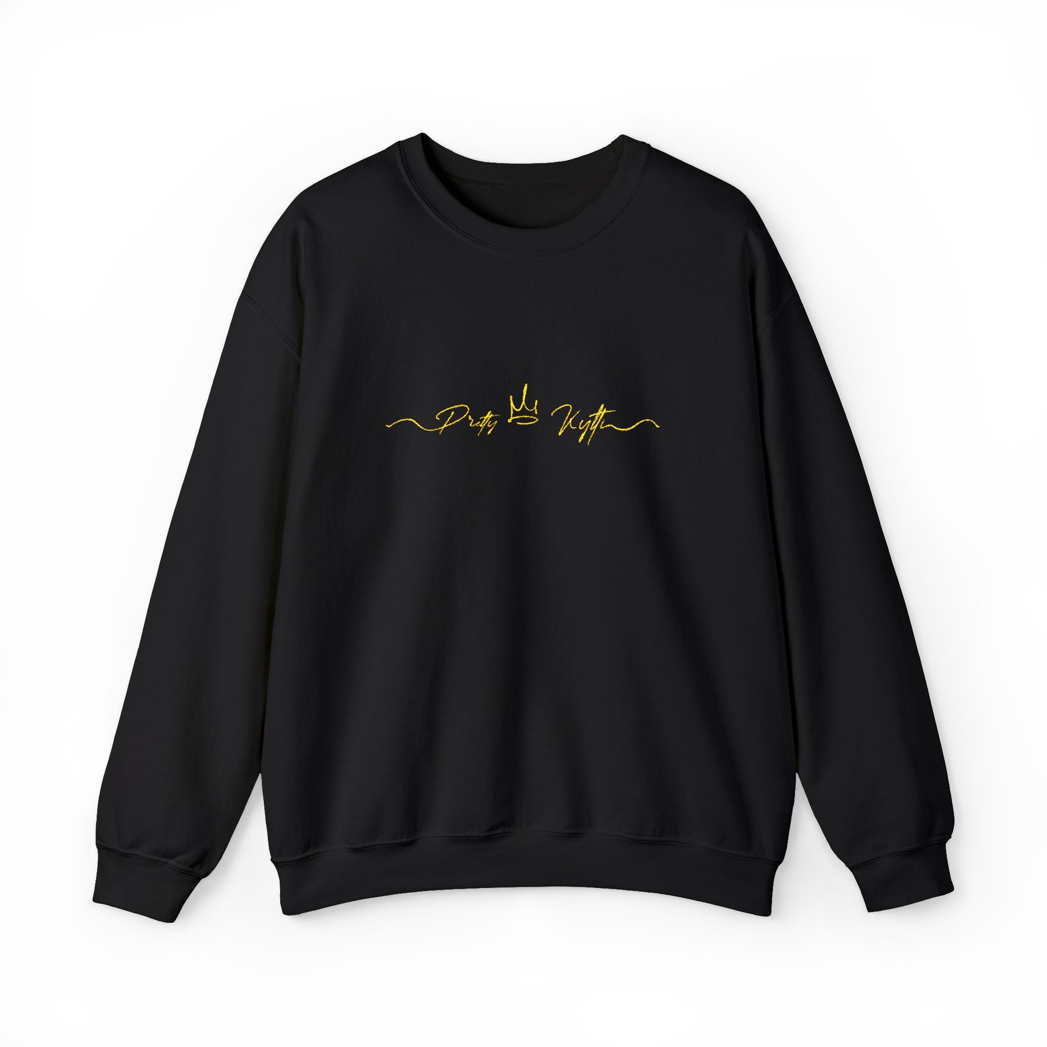 Pretty Kytti  Crewneck Sweatshirt with Gold Design | Cozy Layer for Every Season, Perfect Gift for Friends, Family & Celebrations