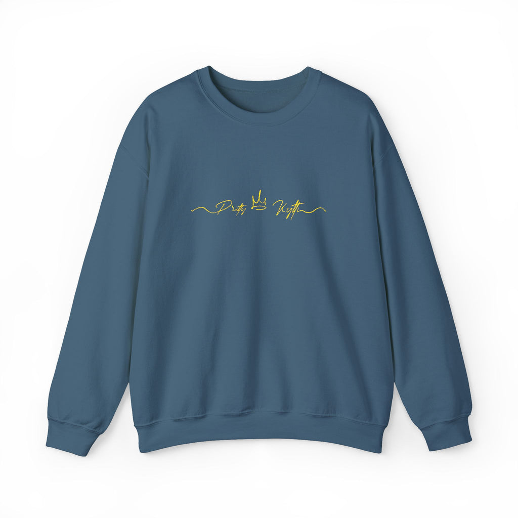Pretty Kytti  Classic Crewneck Sweatshirt with Gold Design | Cozy Layer for Every Season, Perfect Gift for Friends, Family & Celebrations