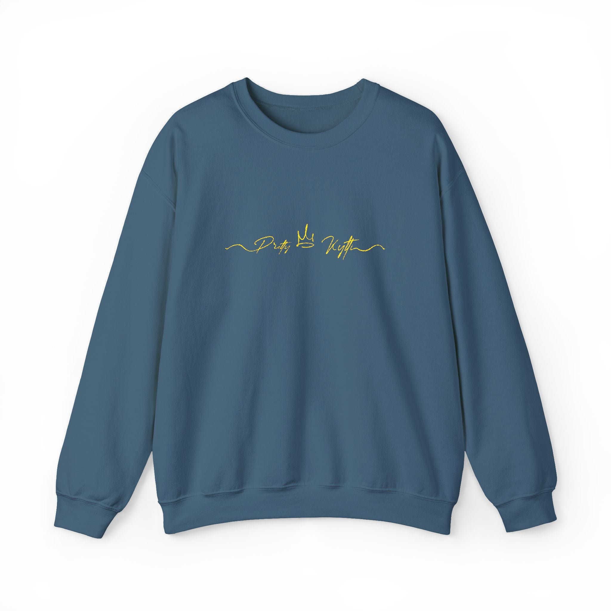 Pretty Kytti  Crewneck Sweatshirt with Gold Design | Cozy Layer for Every Season, Perfect Gift for Friends, Family & Celebrations