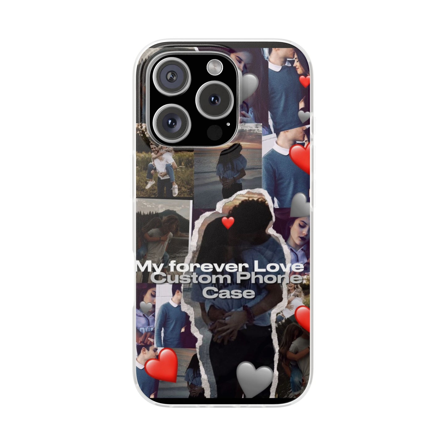 Custom Photo Flexi Case, Personalized Phone Cover, Romantic Gift for Couples, Unique Love Cases, Heartfelt Custom Designs