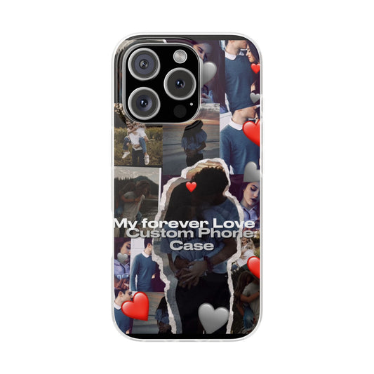Custom Photo Flexi Case, Personalized Phone Cover, Romantic Gift for Couples, Unique Love Cases, Heartfelt Custom Designs