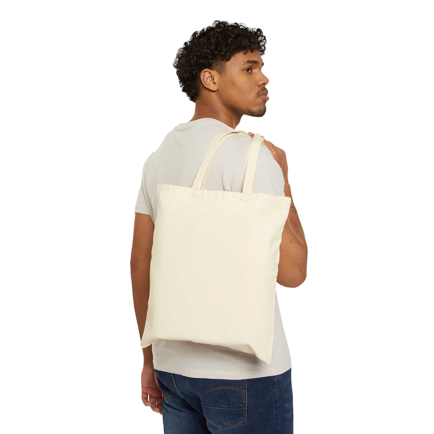 Cat Money Food Fishing Tee Canvas Tote Bag