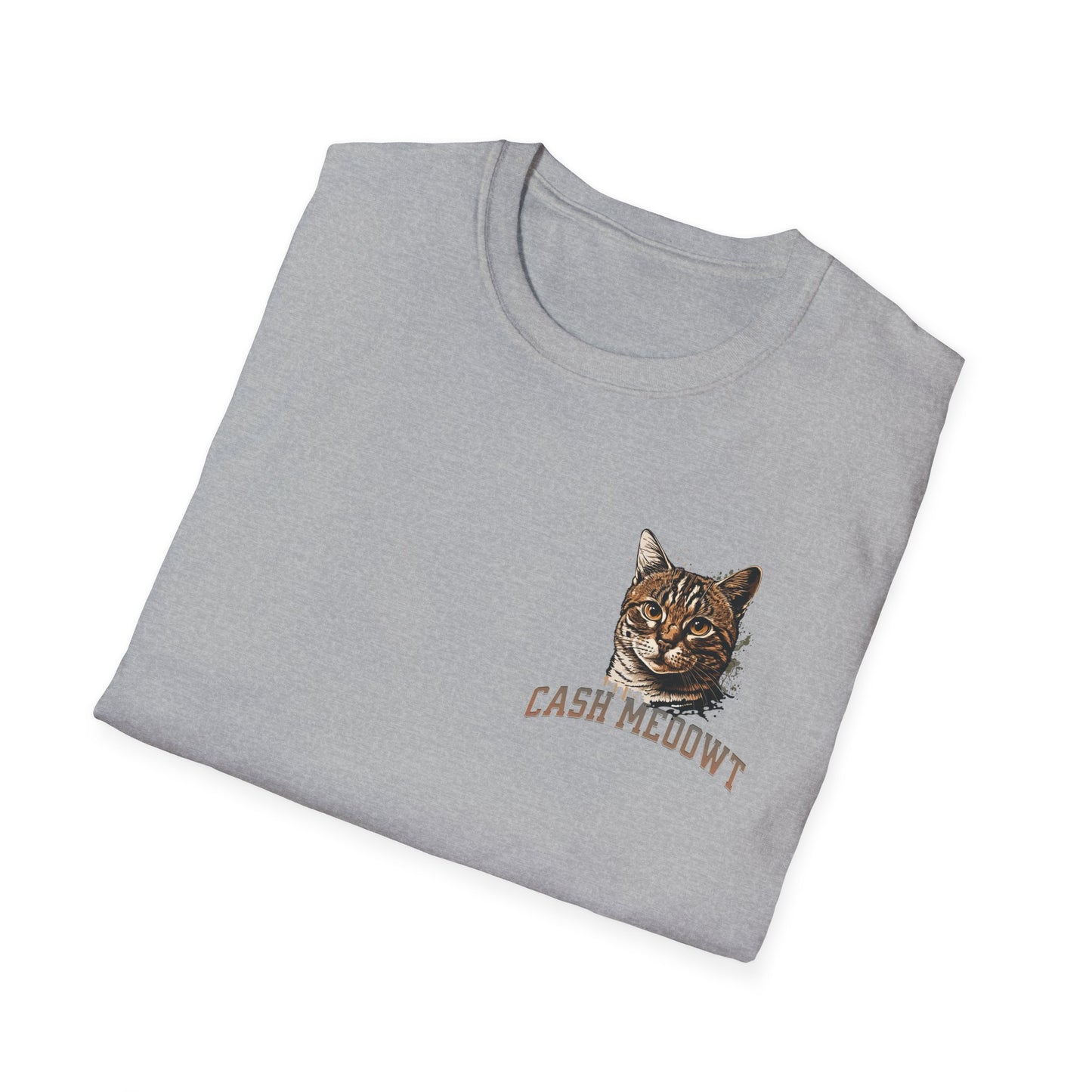 Cool Cat Millionaire Unisex Softstyle T-Shirt | Casual Wear, Gift for Cat Lovers, Birthday Tee, Animal Lover Shirt, Everyday Comfort