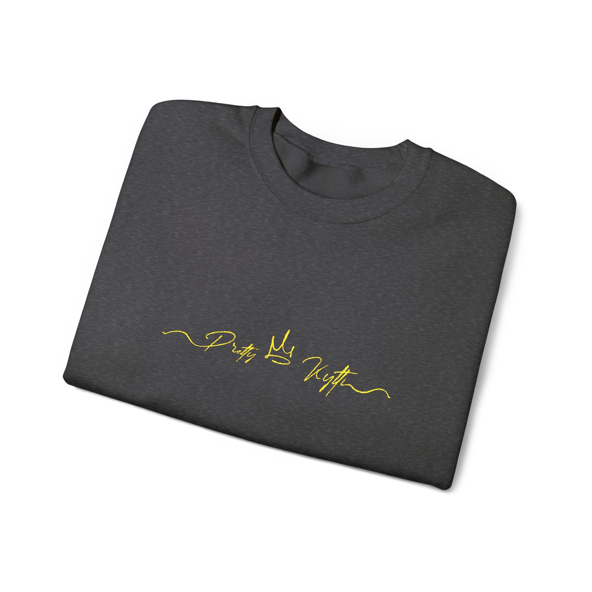 Pretty Kytti  Crewneck Sweatshirt with Gold Design | Cozy Layer for Every Season, Perfect Gift for Friends, Family & Celebrations