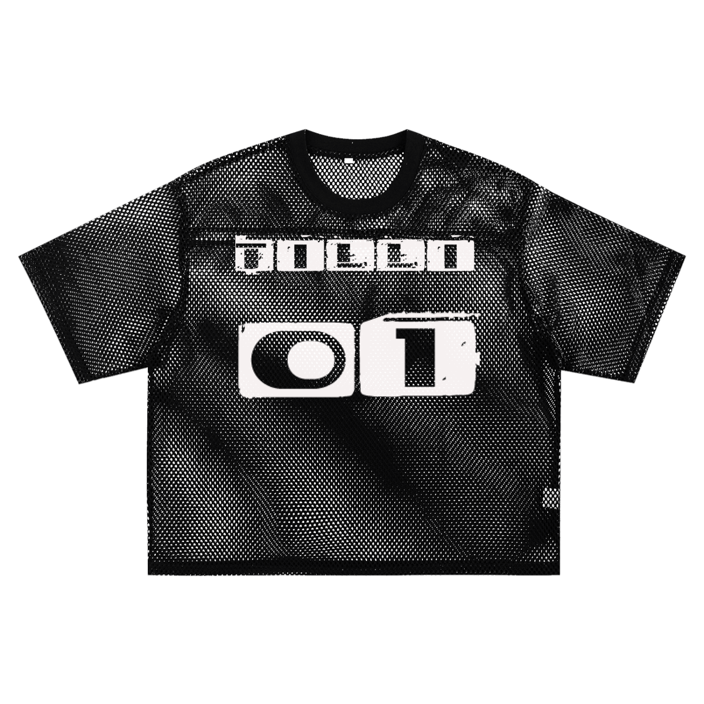 Tilli 01 See-through Boxy Net Jersey T-Shirt