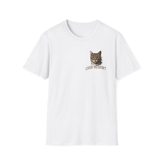 Cool Cat Millionaire Unisex Softstyle T-Shirt | Casual Wear, Gift for Cat Lovers, Birthday Tee, Animal Lover Shirt, Everyday Comfort