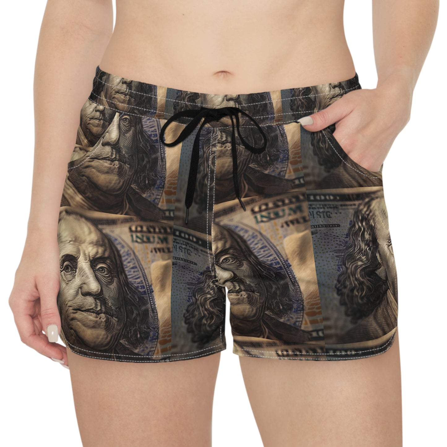 Money Print Women's Shorts