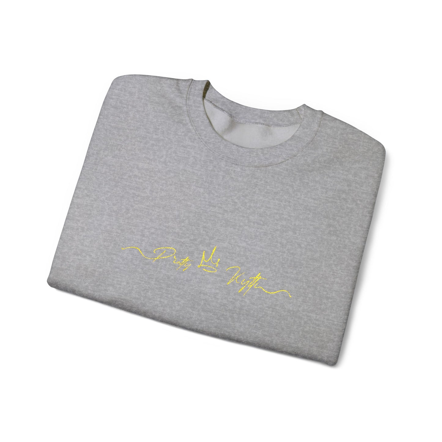 Sleek Black Unisex Crewneck Sweatshirt with Gold Design | Cozy Layer for Every Season, Perfect Gift for Friends, Family & Celebrations