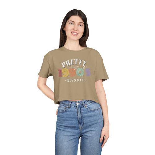 90's Vibe Women's Crop Tee, Retro Fashion Tee, 90's Style Shirt, Women's Graphic Top, Trendy Crop Top, Casual Summer Shirt