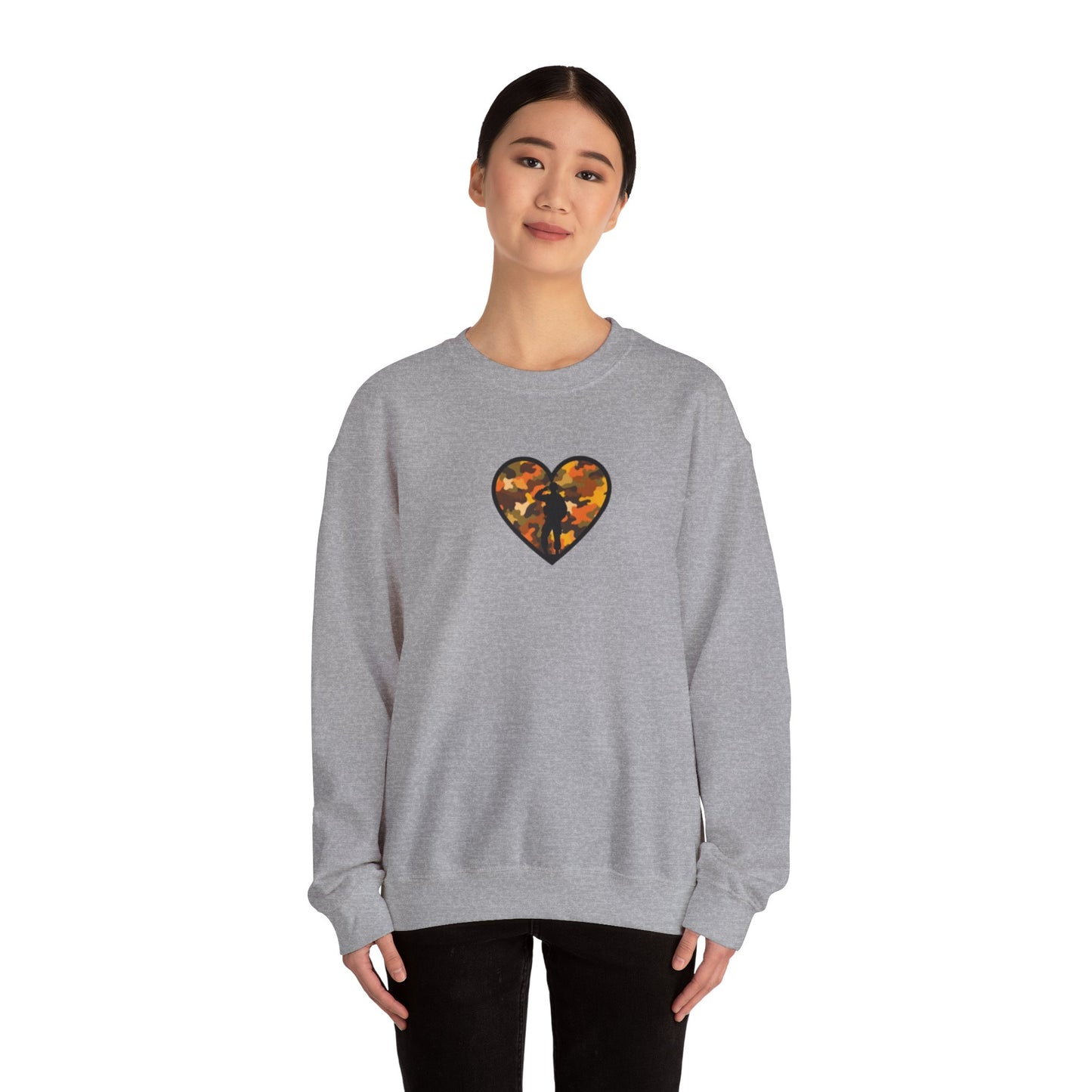 Camo Heart Army Wife Sweatshirt, Cozy Gift for Military Spouses, Unisex Crewneck for Comfort, Perfect for Casual Outings, Army Family [...]