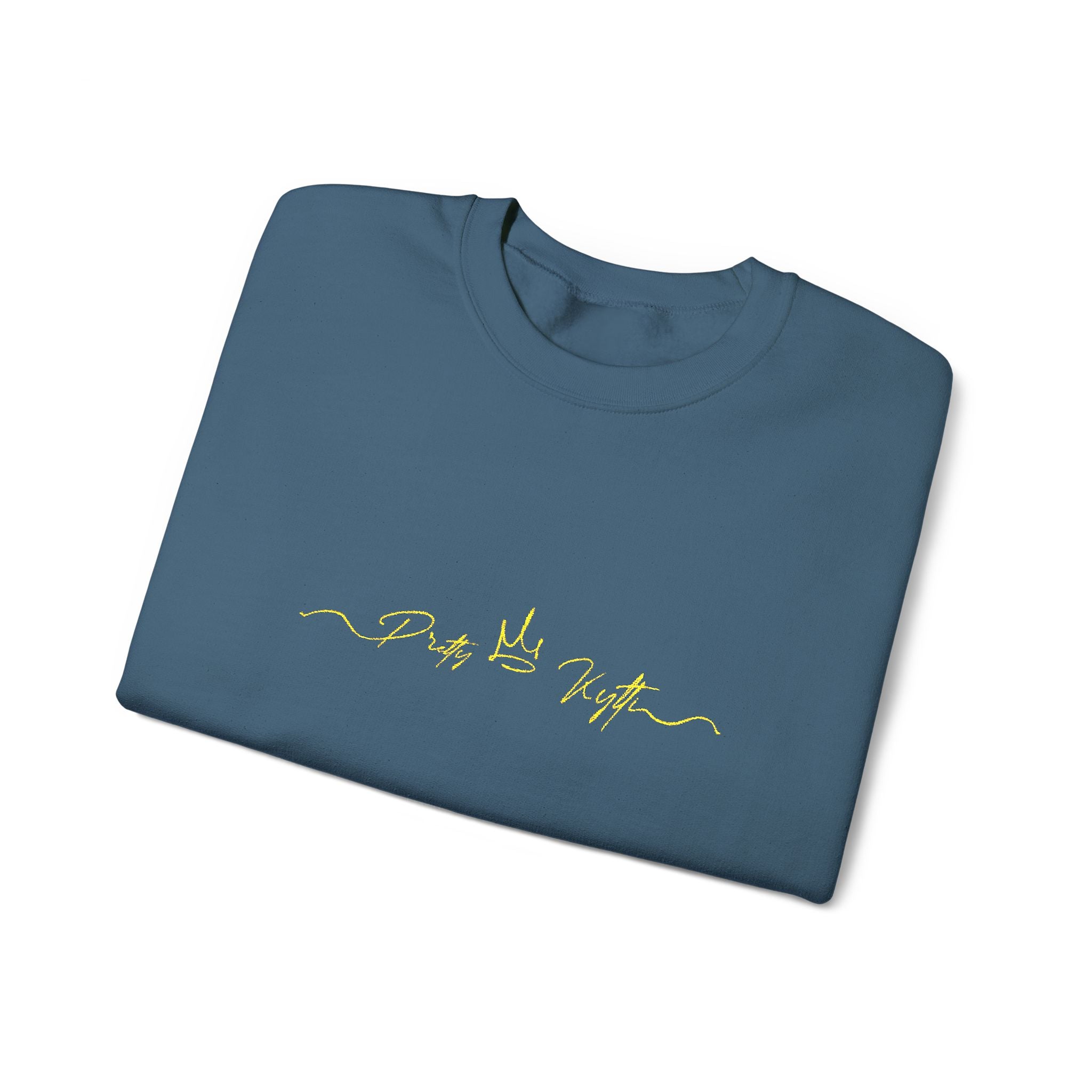 Pretty Kytti  Crewneck Sweatshirt with Gold Design | Cozy Layer for Every Season, Perfect Gift for Friends, Family & Celebrations