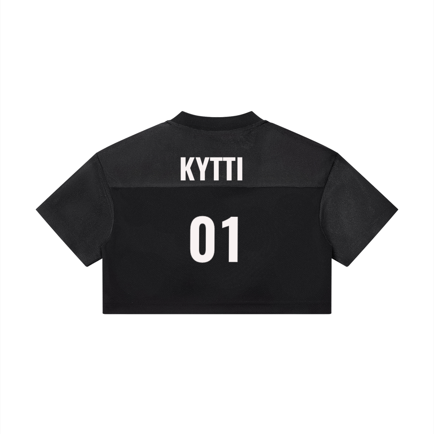 PRETTY KYTTI 01 Cropped Paneled V-Neck Jersey