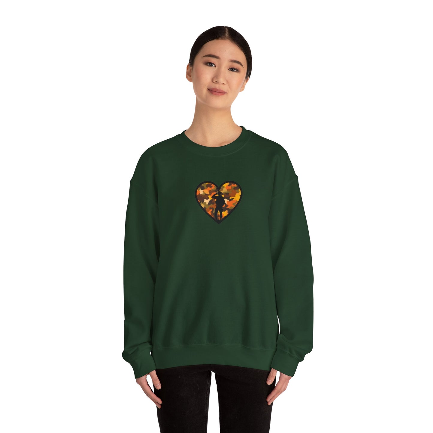 Camo Heart Army Wife Sweatshirt, Cozy Gift for Military Spouses, Unisex Crewneck for Comfort, Perfect for Casual Outings, Army Family [...]