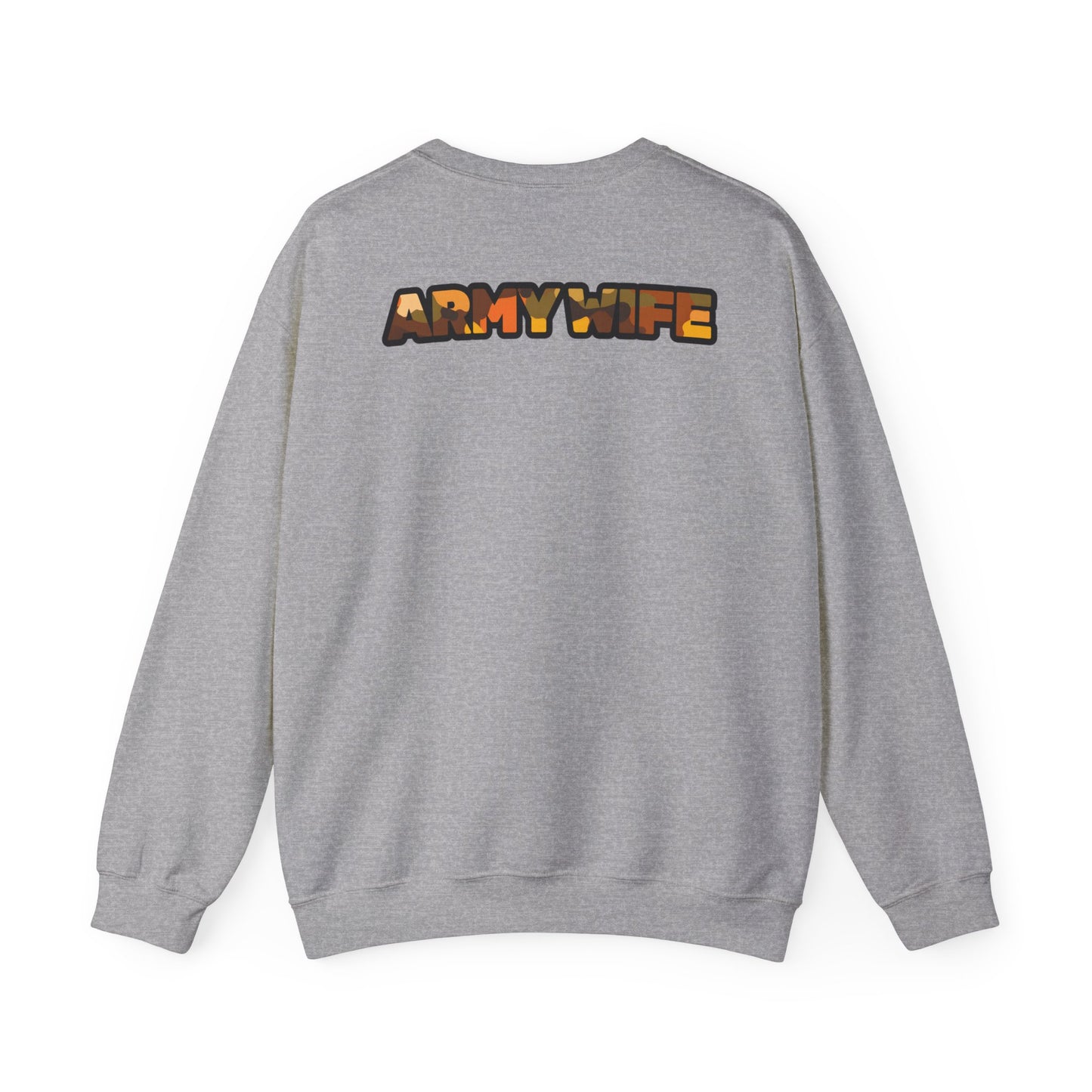 Camo Heart Army Wife Sweatshirt, Cozy Gift for Military Spouses, Unisex Crewneck for Comfort, Perfect for Casual Outings, Army Family [...]