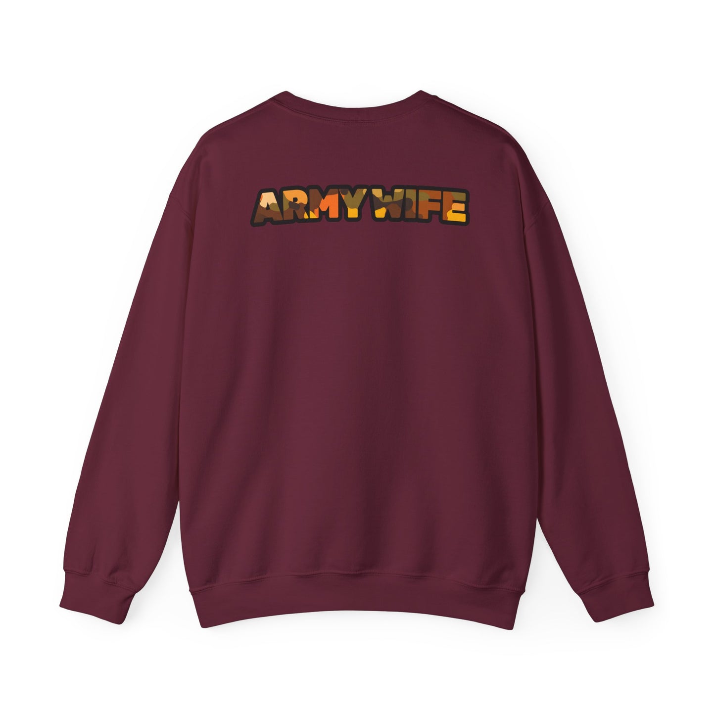 Camo Heart Army Wife Sweatshirt, Cozy Gift for Military Spouses, Unisex Crewneck for Comfort, Perfect for Casual Outings, Army Family [...]