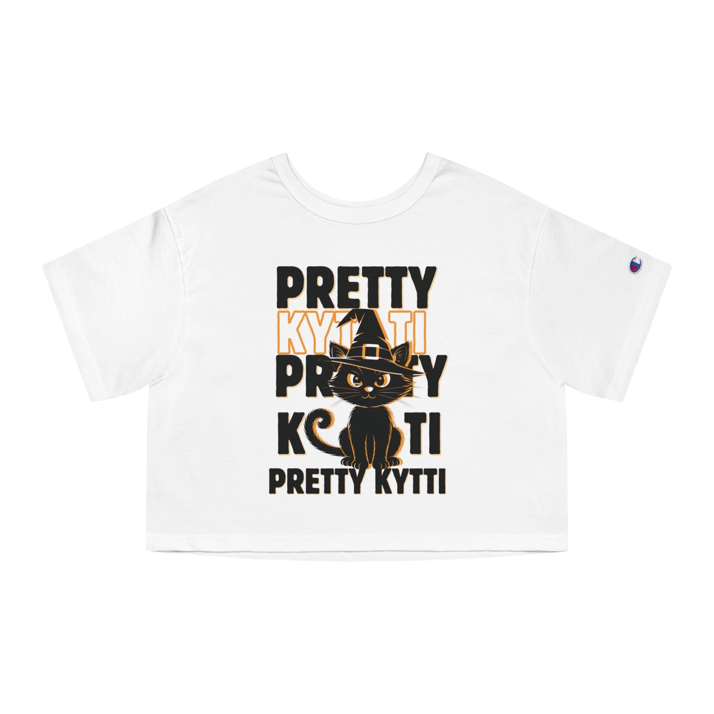 Halloween Cat Cropped T-Shirt, Spooky Outfit, Women's Halloween Apparel, Witchy Vibe Top, Perfect for Fall Celebrations, Gift for [...] LIMITED EDITION CAT CUTE