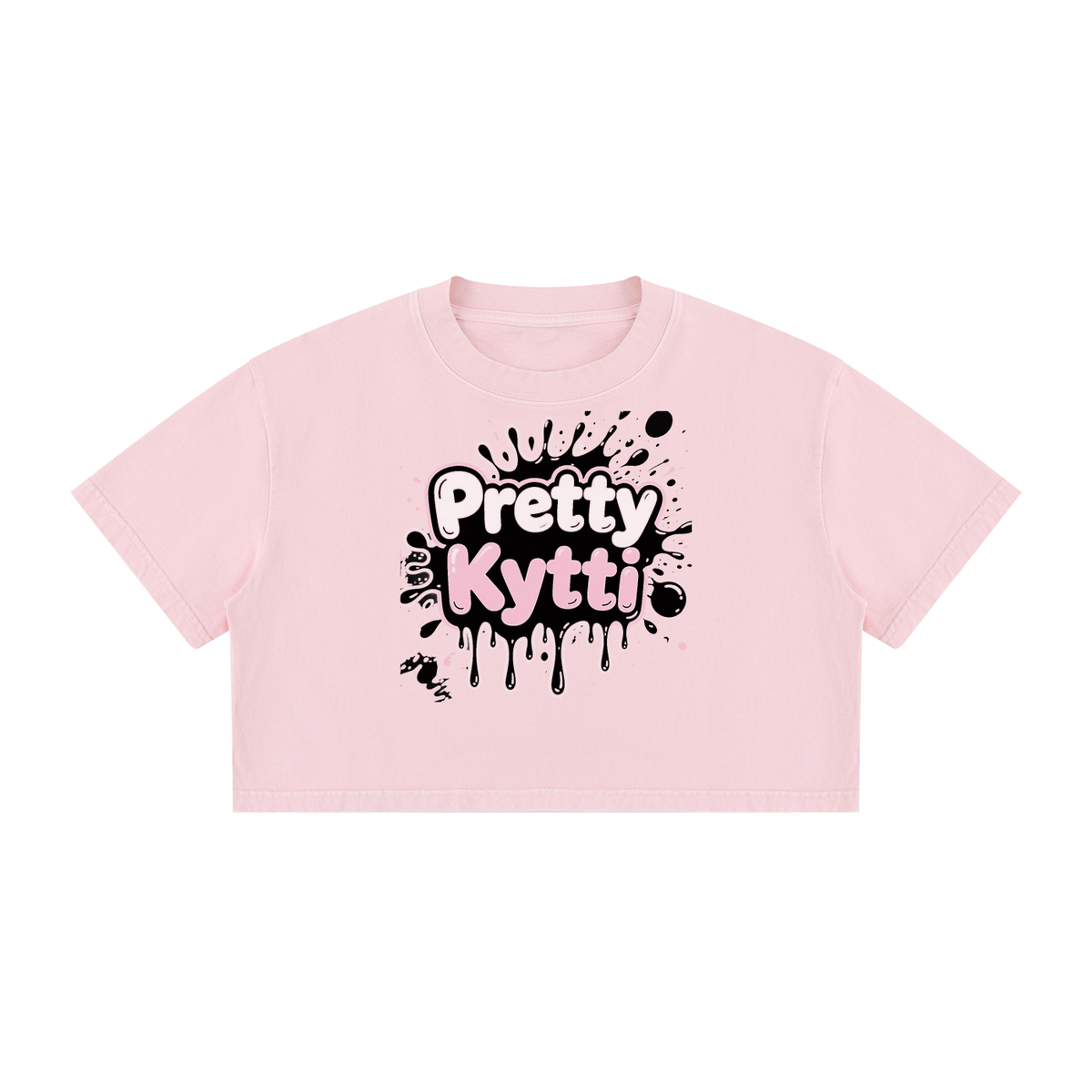 Women's Mineral Wash Cotton Crop T-Shirt