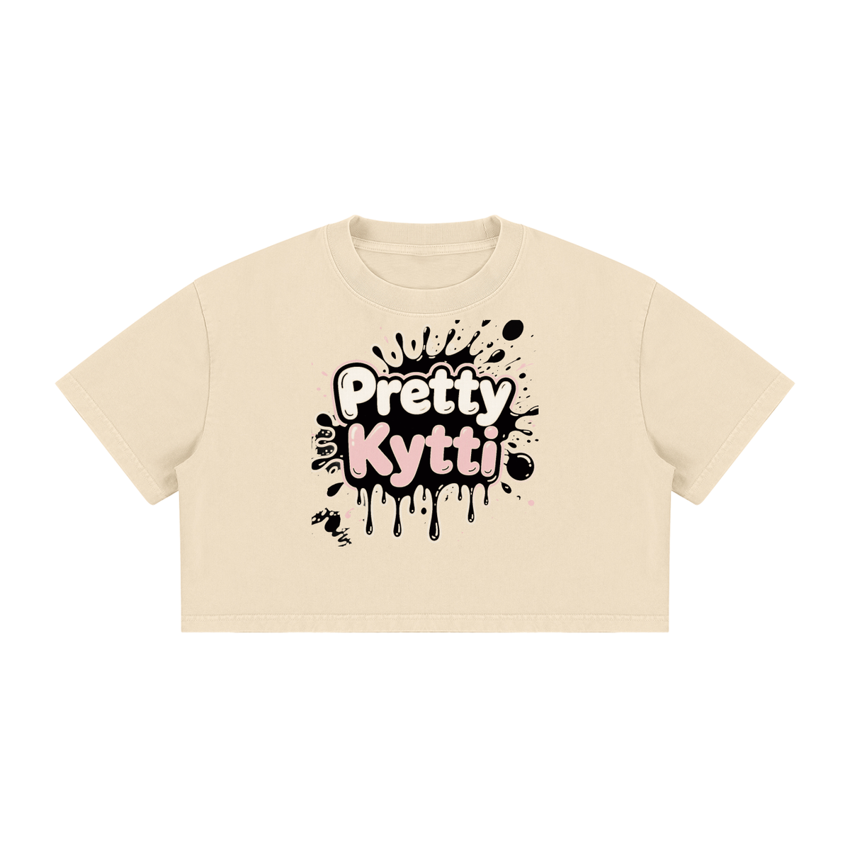 Women's Mineral Wash Cotton Crop T-Shirt