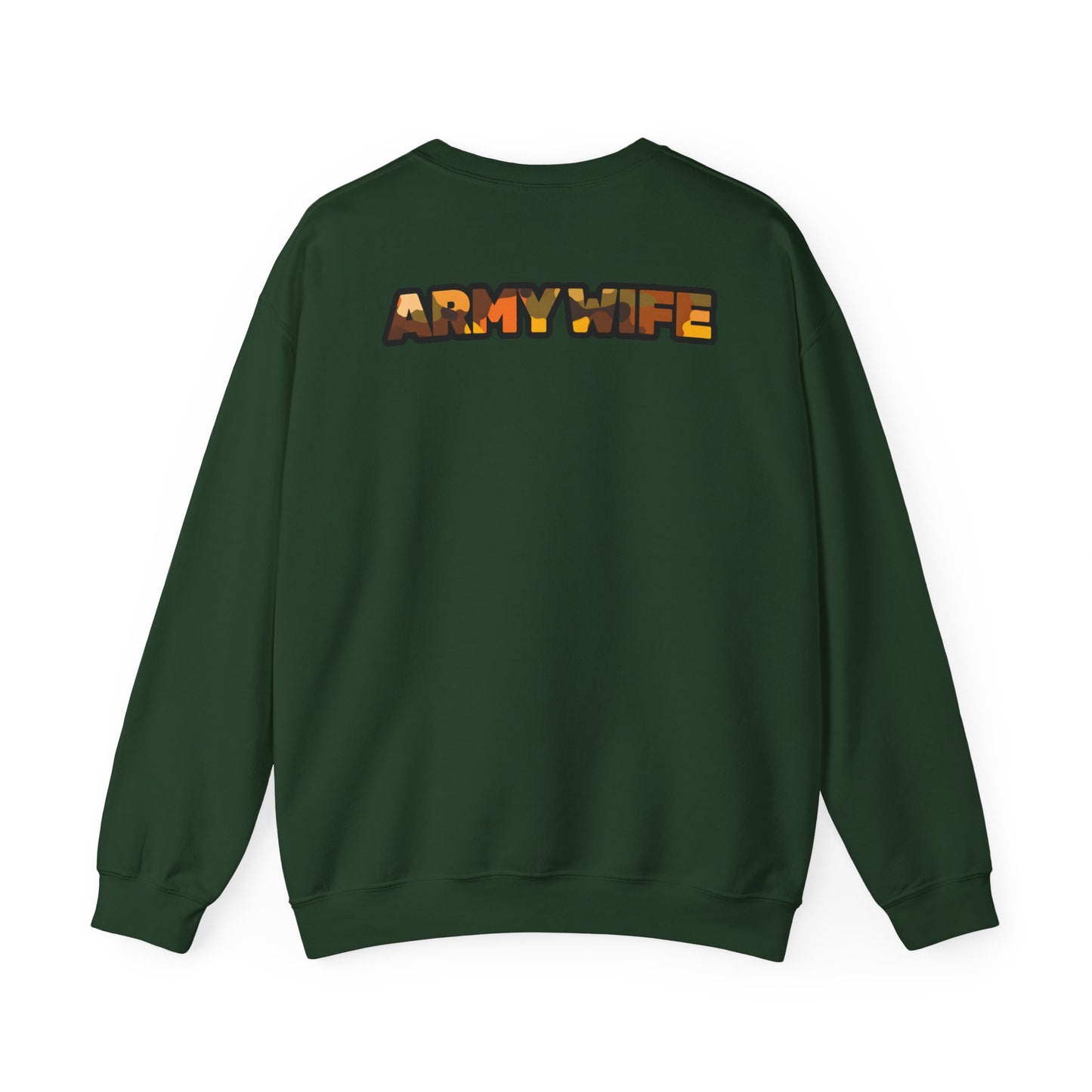 Camo Heart Army Wife Sweatshirt, Cozy Gift for Military Spouses, Unisex Crewneck for Comfort, Perfect for Casual Outings, Army Family [...]