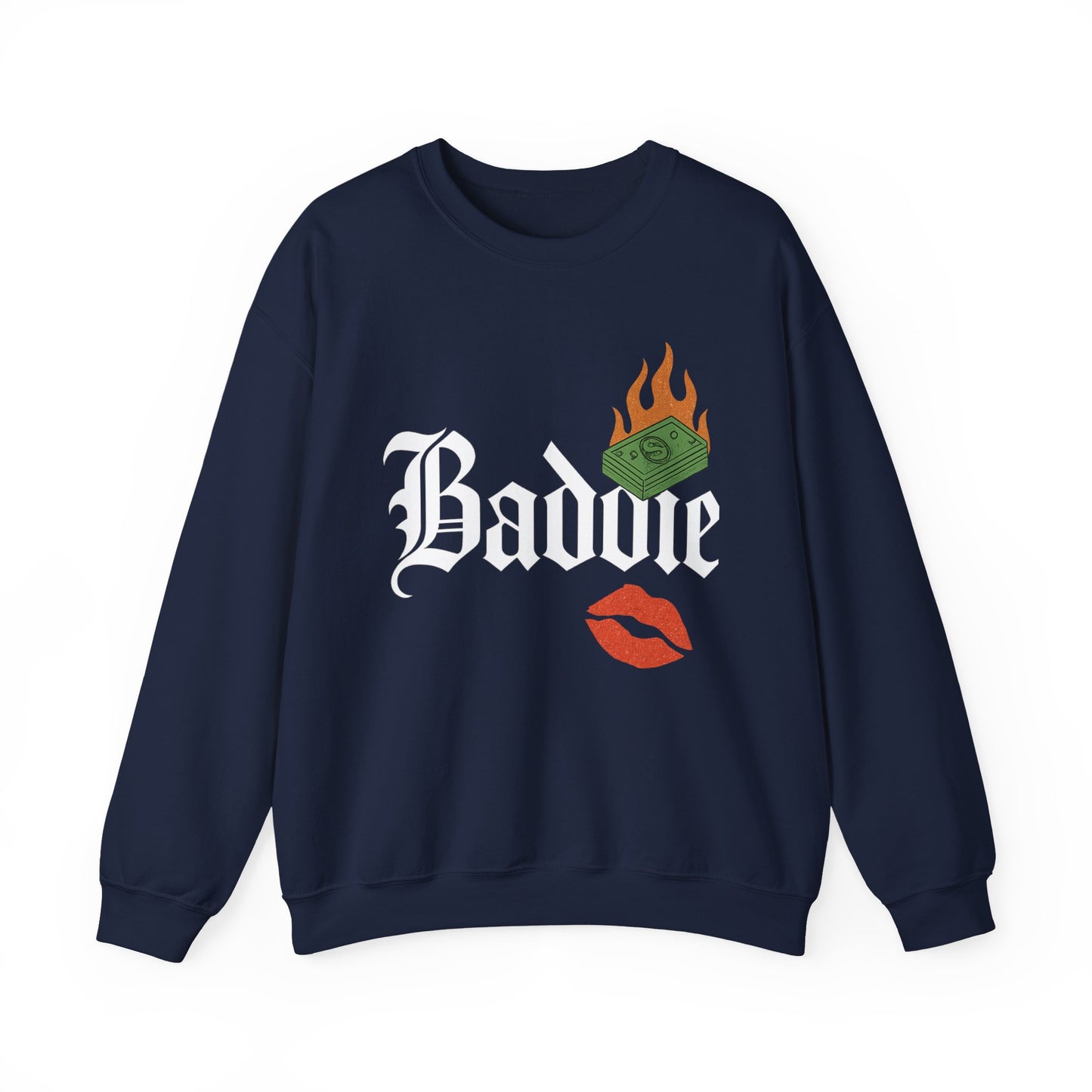 Baddie Crewneck Sweatshirt - Trendy Unisex Sweatshirt for Fashion Lovers, Casual Wear, Gifts, Street Style, Cozy Comfort