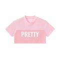 PRETTY KYTTI 01 Cropped Paneled V-Neck Jersey