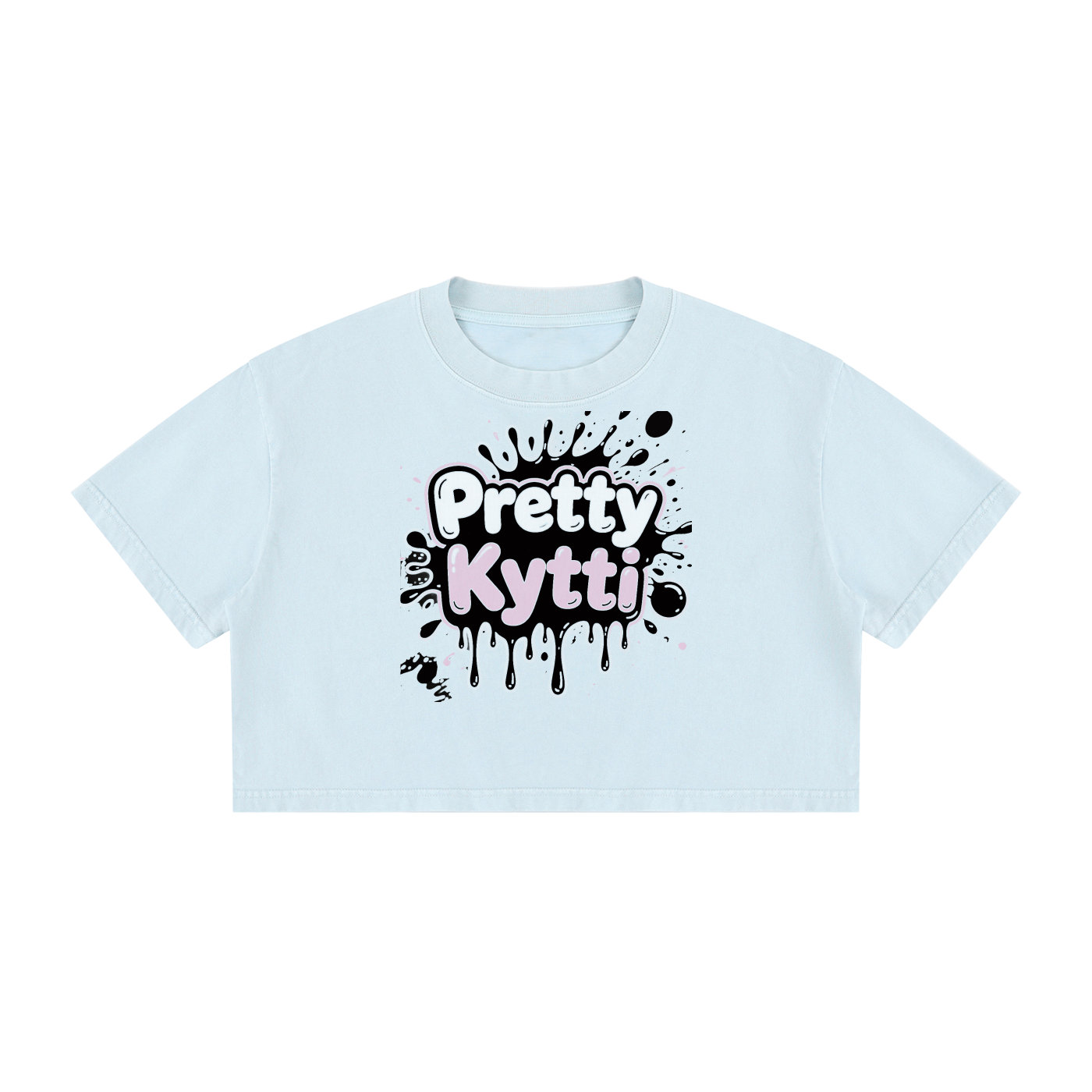 Women's Mineral Wash Cotton Crop T-Shirt