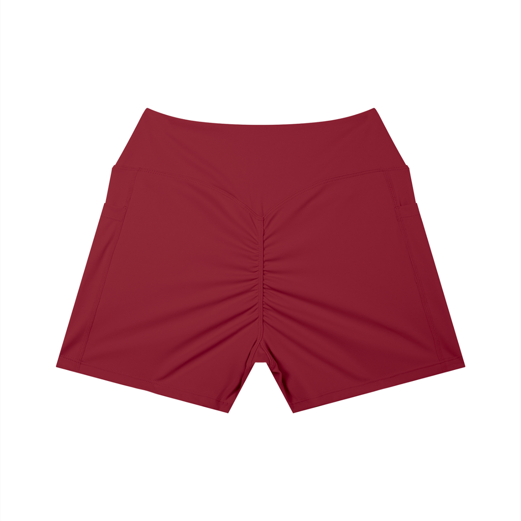 Crown Mark Clasic Women’s High Rise Pocket Yoga Shorts